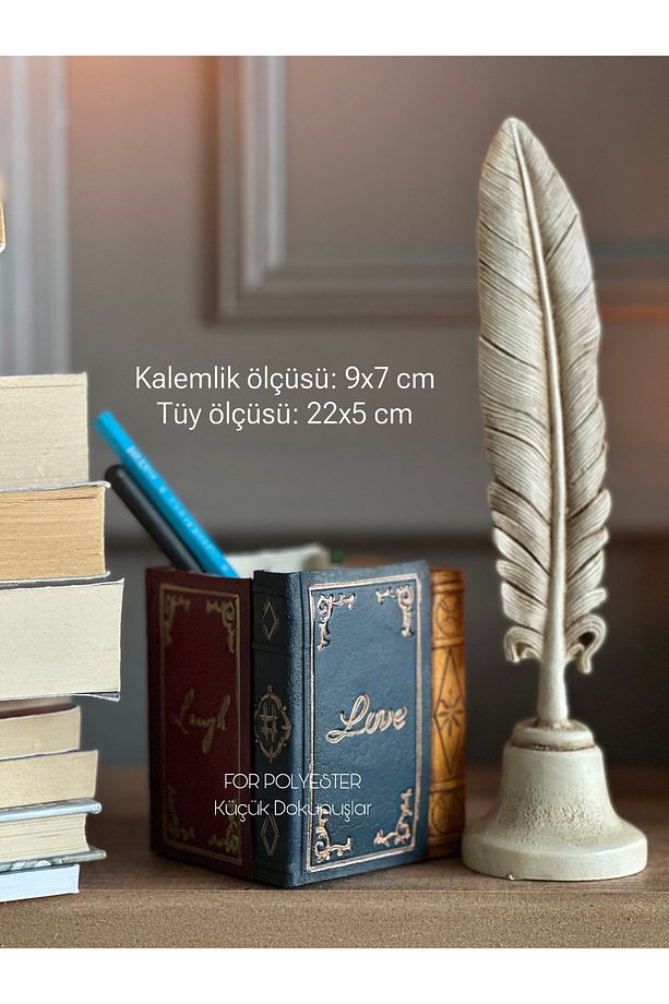 Kalemlik ve Tüy Biblo Takım - 4