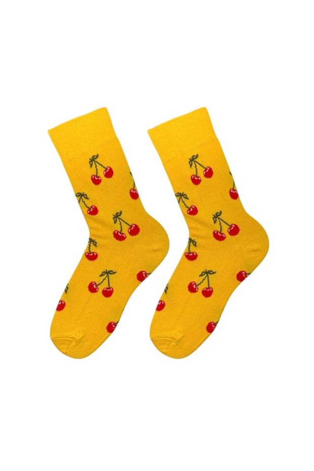 جوارب للجنسين منقوشة بالفواكه - 1