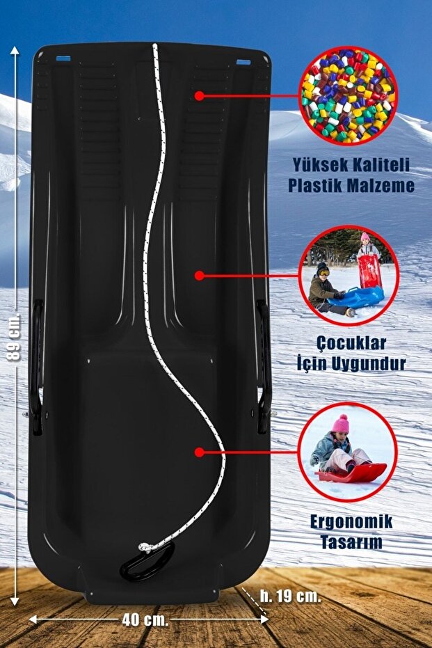 Frenli Kızak, Siyah - 4