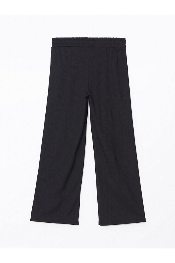 LCW Modest Siyah Beli Lastikli Dokulu Kadın Pantolon - 2