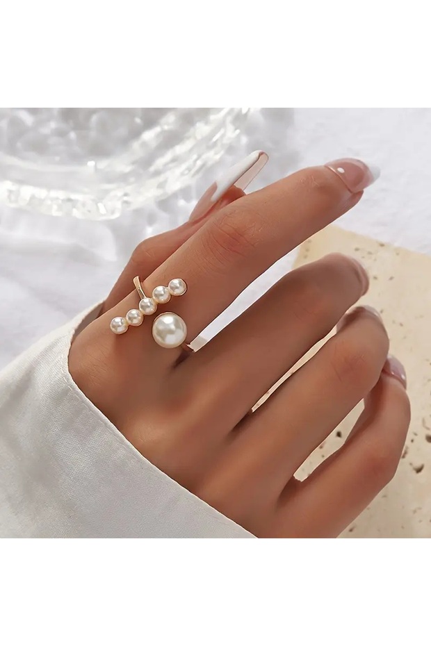 خاتم لؤلؤ قابل للتعديل - 1