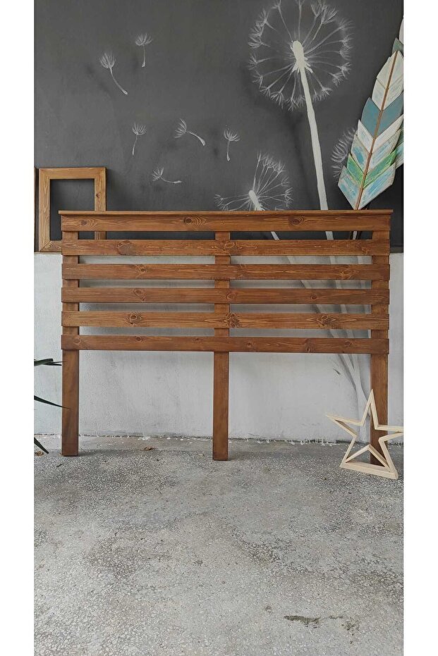 Ahşap Yatak Başlığı / Ahşap Karyola Baza Başlığı (Tek Kişilik) - 1