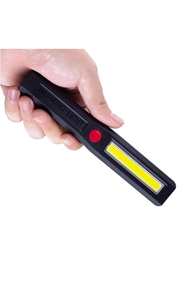 3 Modlu Tamirci Feneri Süper Parlak Cob Led Fener Arkası Mıknatıslı Pilli - 4