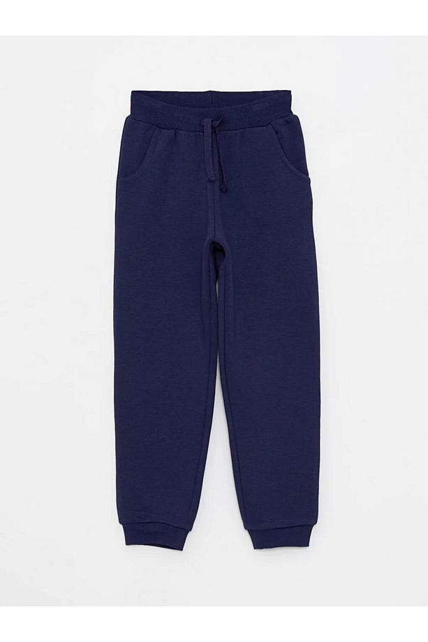 LCW Kids Lacivert Beli Lastikli Basic Kız Çocuk Jogger Eşofman Altı - 1