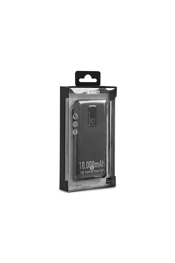 Ip-t100c 10000mah Lightning Micro Type C Kablolu Powerbank Siyah Lcd'li Taşınabilir Pil Şarj - 8