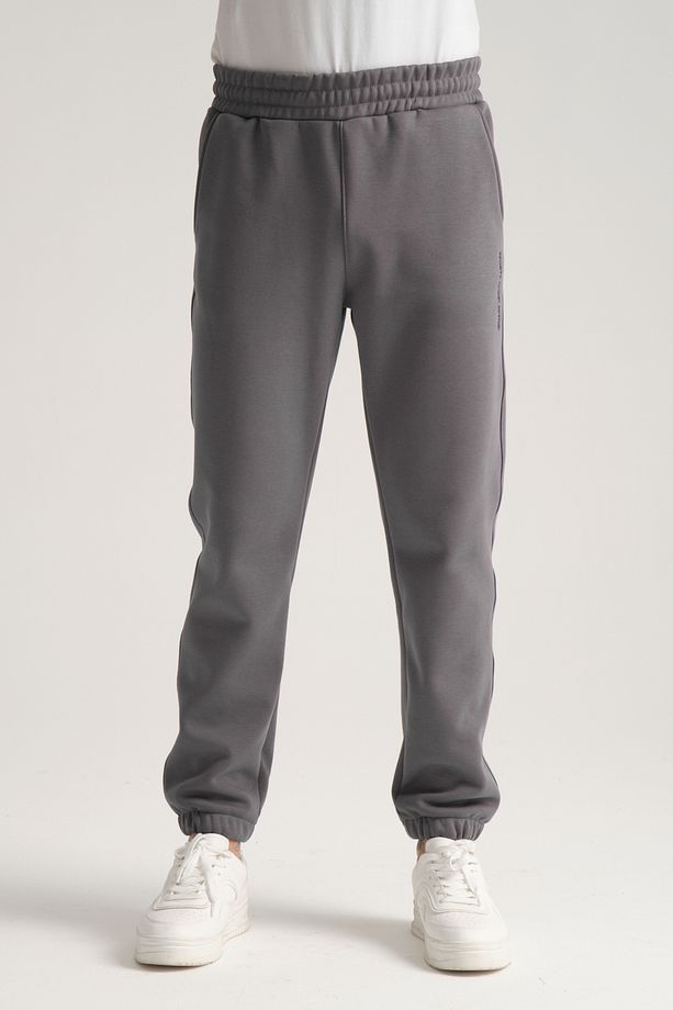 Luxe Kışlık Jogger Erkek Eşofman Alt Standar Kalıp Paça Lastikli - 2