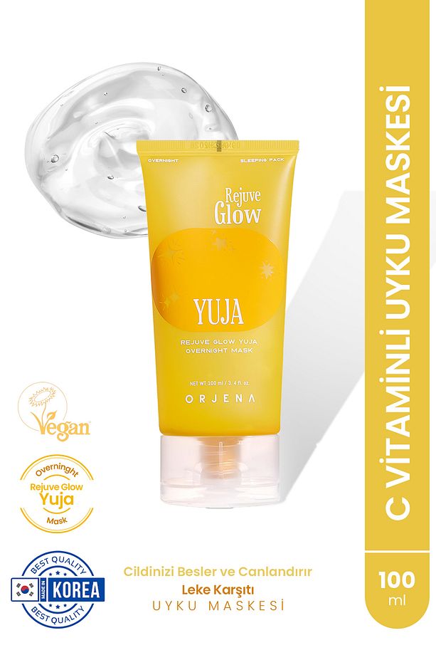Rejuve Glow Yuja Overnıght Mask- Vegan Cvitaminli Leke Karşıtı Uyku Maskesi- 100ml - 1