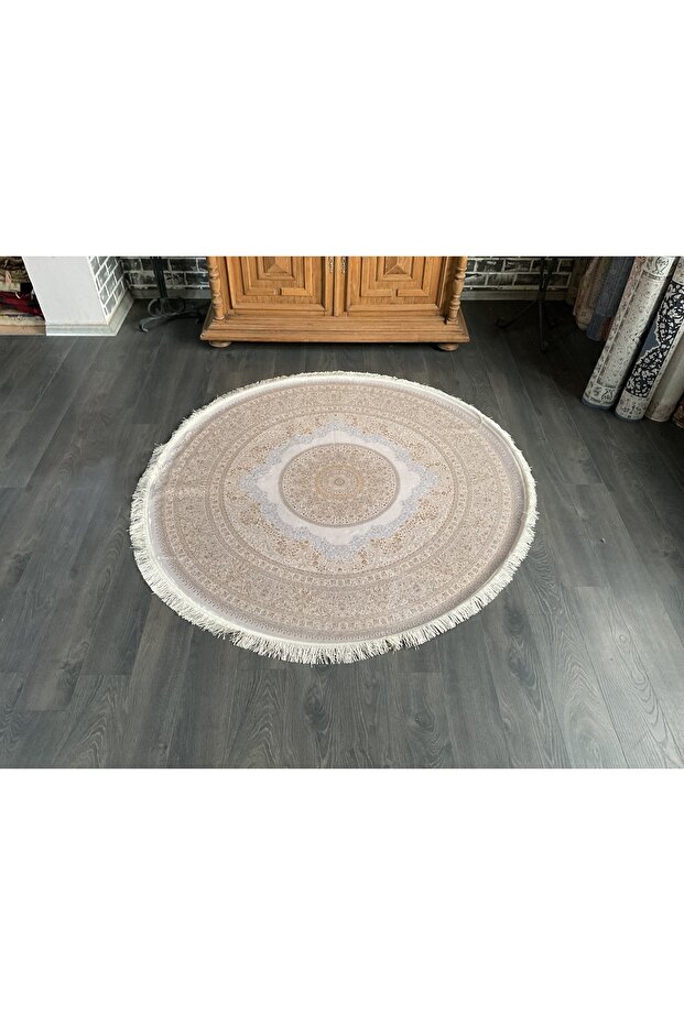 Yuvarlak Bambu İpek Halı