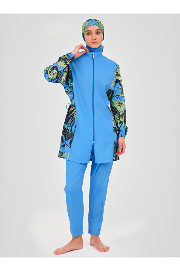 Hijab Swimsuit - Bahama Patterned