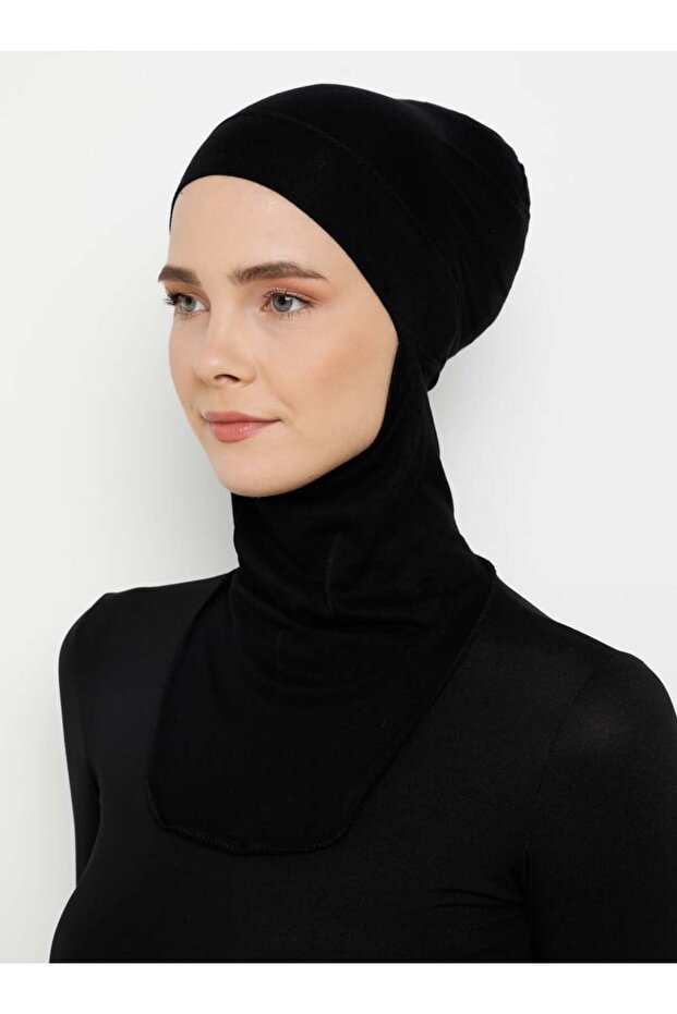 Pratik Hijab Bone - Siyah - - 1