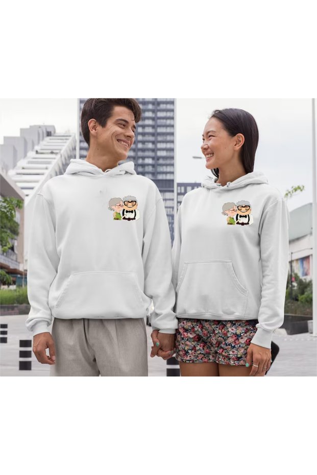 Lover Hoodies - Couple Lover Combines, up Couple Clothing 3 Yarn Hooded Sweatshirt, 2 Pcs
