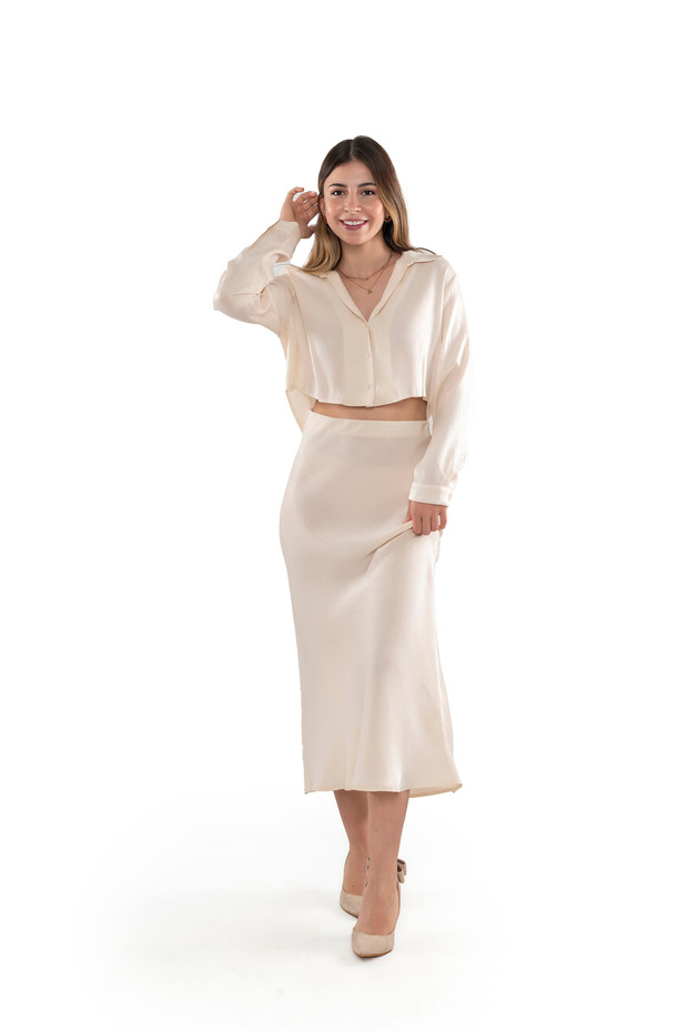 Aydilge Bej Gömlek - 1