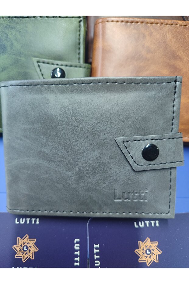 محفظة صغيرة من الجلد المجنون ذات نموذج أفقي خارجي - 1