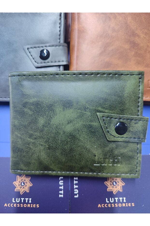 محفظة صغيرة من الجلد المجنون ذات نموذج أفقي خارجي - 1