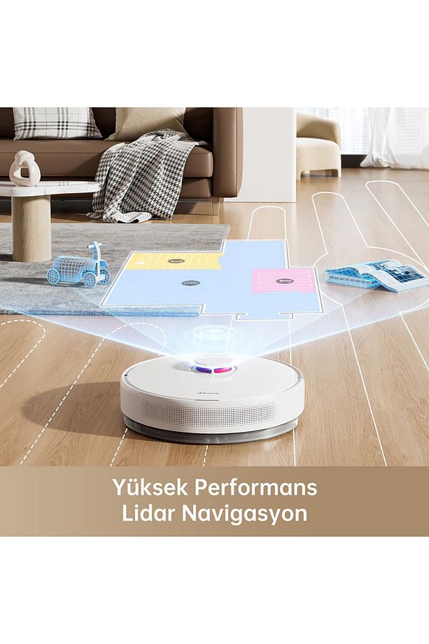 D10 Plus Gen 2 Çöp İstasyonlu Akıllı Robot Süpürge - 4