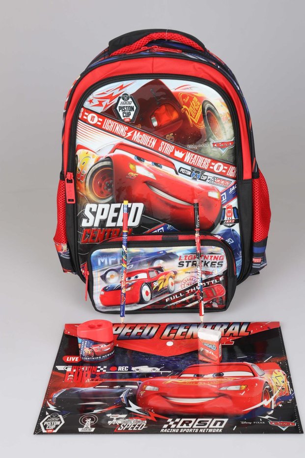 Licenssed Cars School and Stationery School Set with Pencil Bag