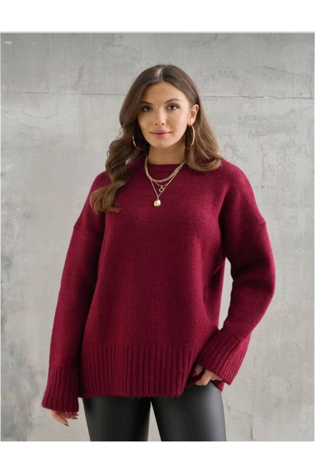 سترة تريكو أساسية كبيرة الحجم - 2