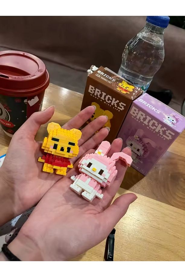 Bricks Kawaii Blok Yapı Taşı Yapboz Figür Hediyelik (RASTGELE 1 MODEL GÖNDERİLİR) - 3