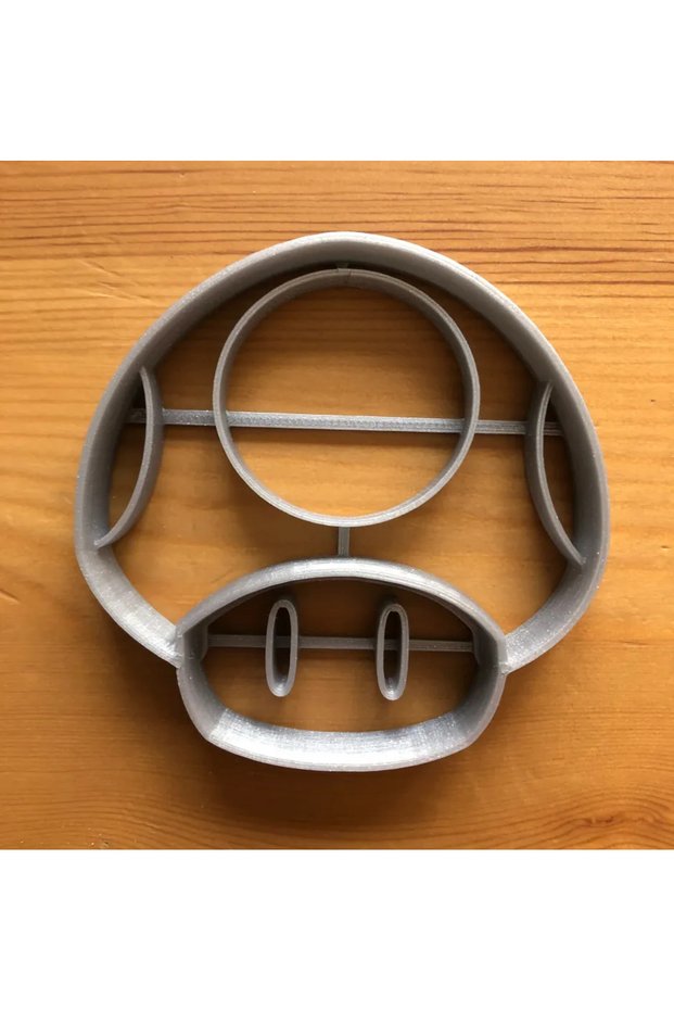 Mario Mushroom Cookie Mold 3 Pieces White Color