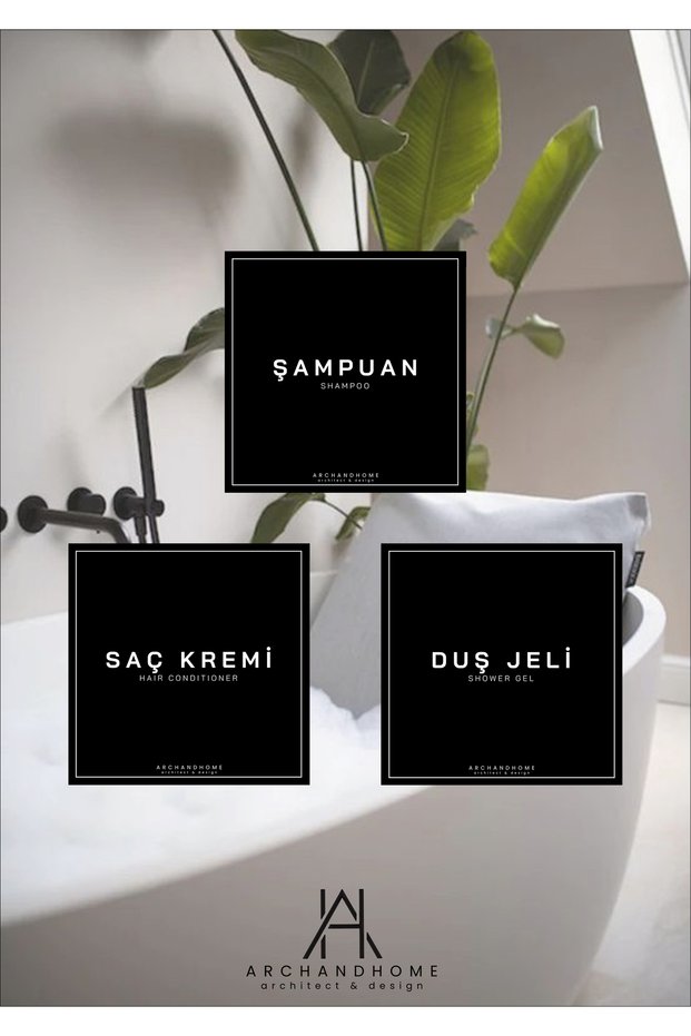 Sticker Label Waterproof Bottle Label Bath Labels 3 Pack Shampoo Shower Gel Conditioner