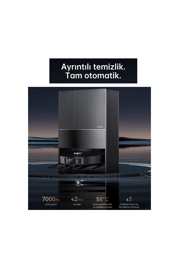 Güçlü Vormax Emiş Sistemi Ultra Mop Robot Süpürge Siyah - 1