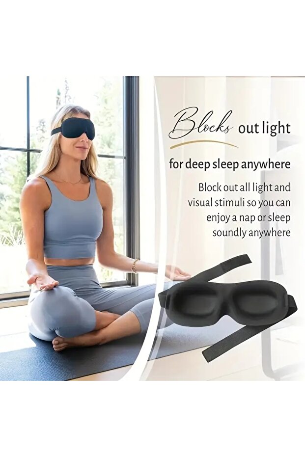 3D Sleep Eye Patch Light 100% يمنع تأثيرات العين والأنف
