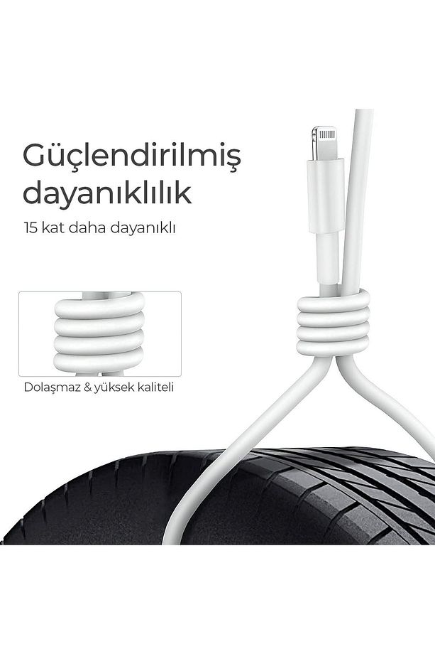 By Woyax Iphone 15 16 - 15 16 Pro - 15 16 Plus - 15 16 Pro Max -16e Uyumlu Type-c Şarj Kablosu 1.2m - 4