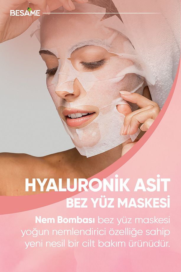 Hyaluronik Asit Provitamin B5 Nem Bombası Kağıt Yüz Maskesi 15 ml - 6