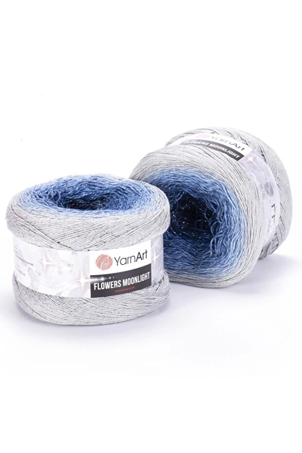 Flowers Moonlıght - Simli, Ebruli El Örgü Ebruli-3271 - 1