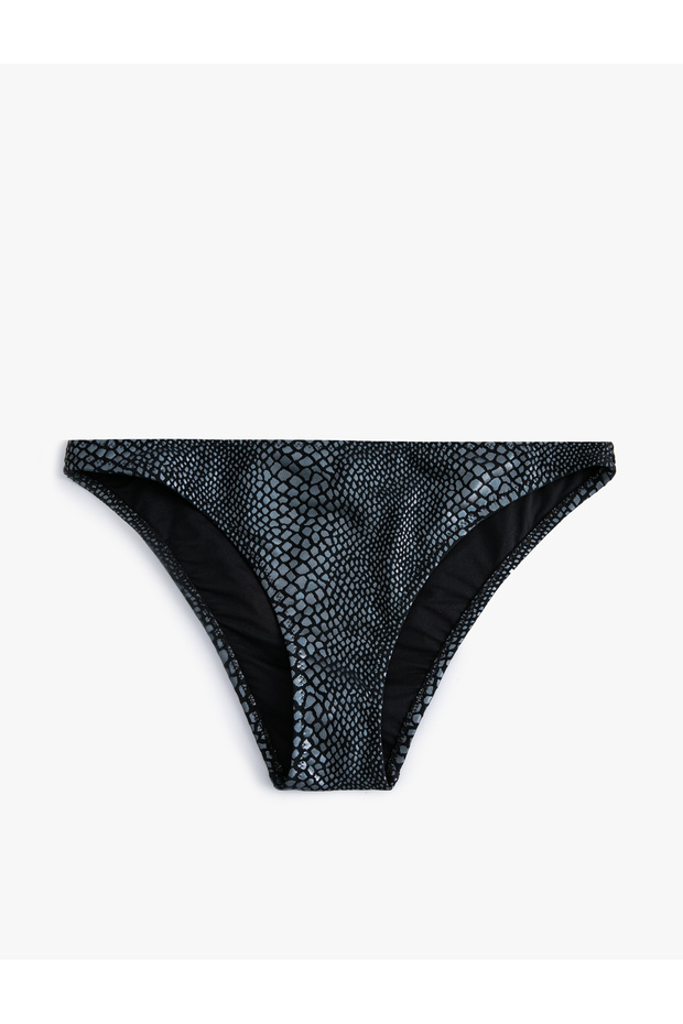 Snake Skin Pattern Bikini Bottom Normal Waist - 6