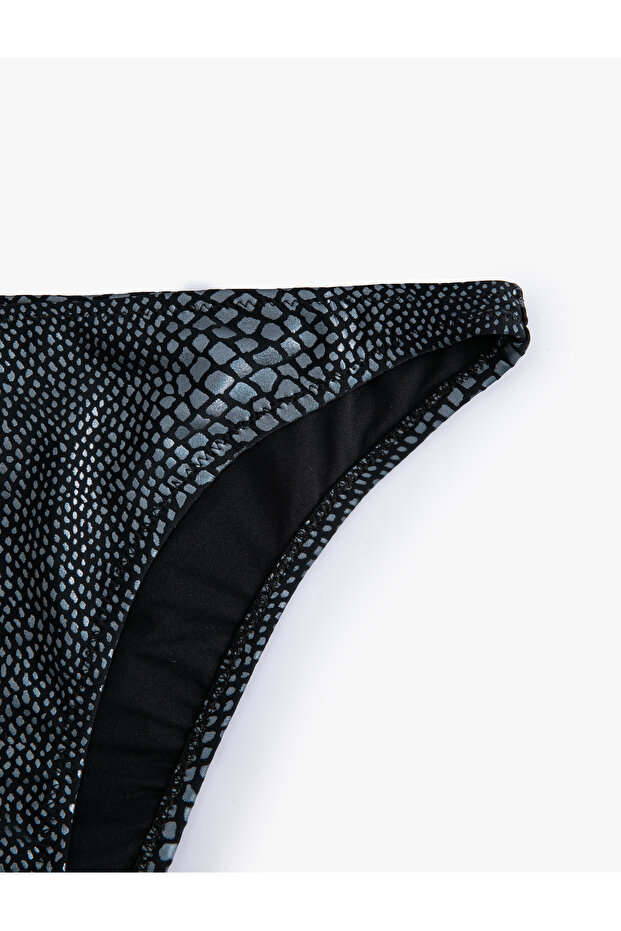 Snake Skin Pattern Bikini Bottom Normal Waist - 8
