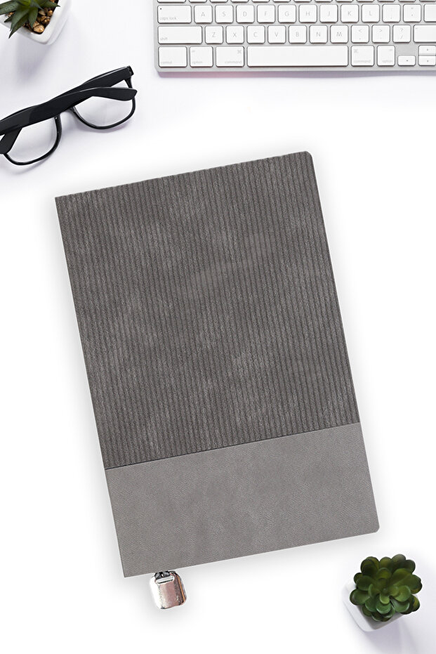 Flexible Cover Gray Notebook - 1
