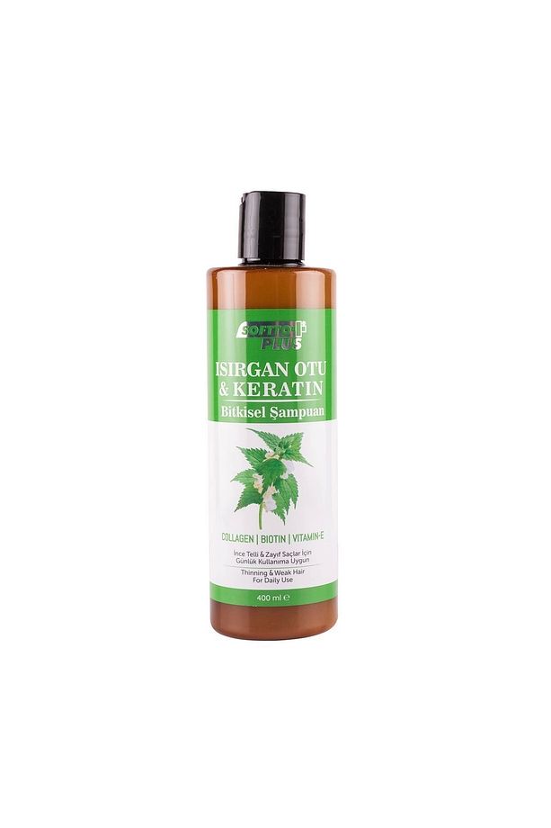 Yağlanma Karşıtı Onarıcı Isırgan Otu  Keratin Bitkisel Şampuan 400 ml - 1