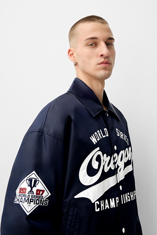 Varsity bomber jacket - 4