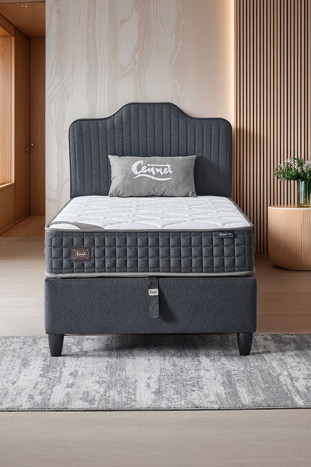 AE-7813 Menekşe Çift Kişilik Baza Başlık 2'li Set Sandıklı  (YATAK DAHİL DEĞİLDİR) - 5