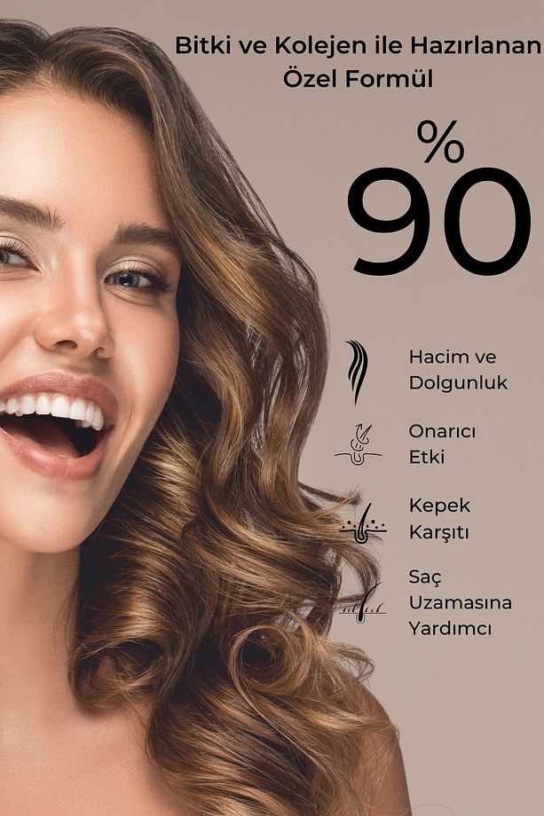 Dökülen Ve Geç Uzayan Saçlara Biberiye Ve Kolejenli Yoğun Bakım Besleyici & Onarıcı Şampuan 330ml - 4