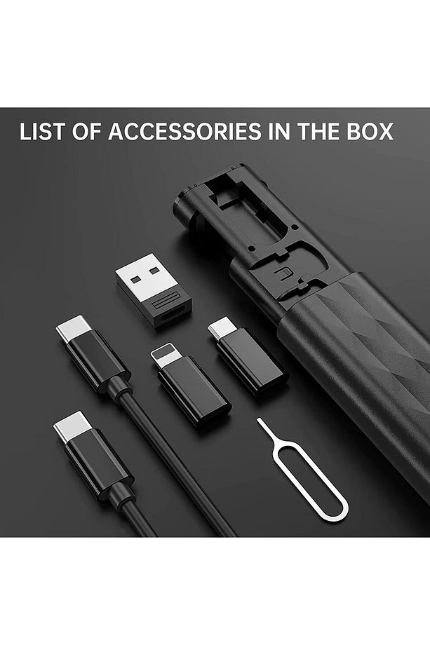 7in1 Seyahat Seti  Type-C to Type-C Kablo,  Kart Yuvası,  Usb/Mikro/Lightning Port, Sim Kart İğnesi - 2