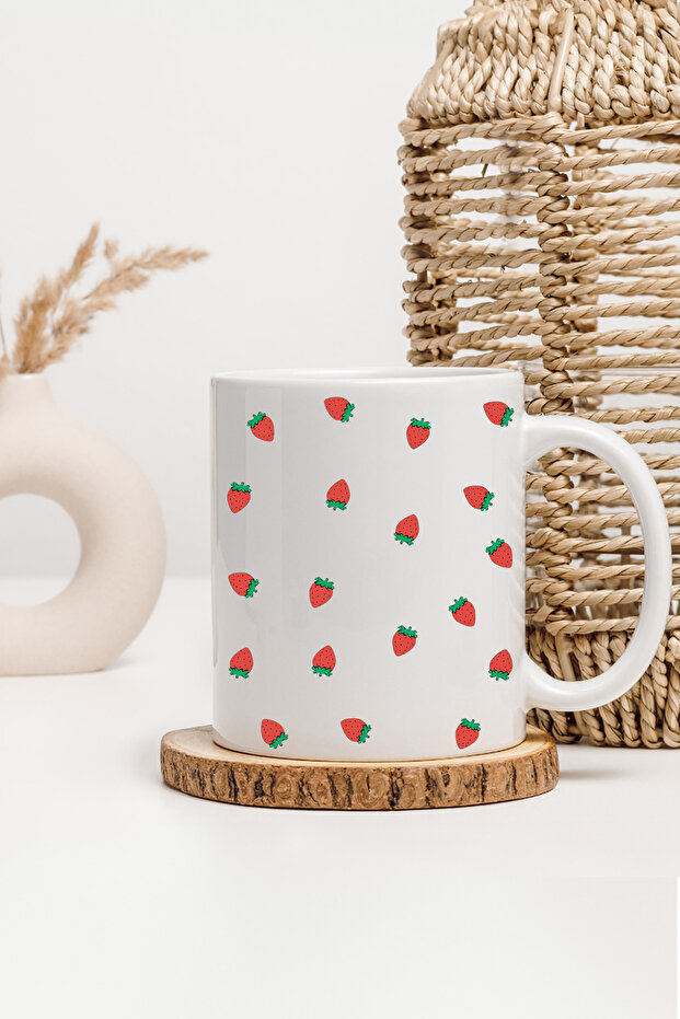 Strawberry Pattern Design Mug - 1