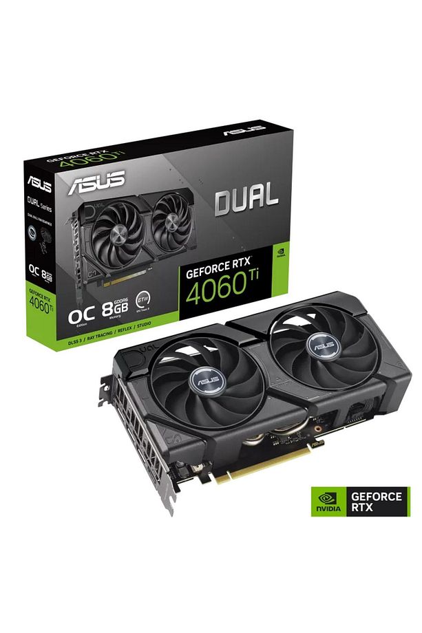 Dual-rtx4060-o8g-evo, 8gb, 128bit, Gddr6, 1xhdmı, 3xdp Gamıng Ekran Kartı - 8