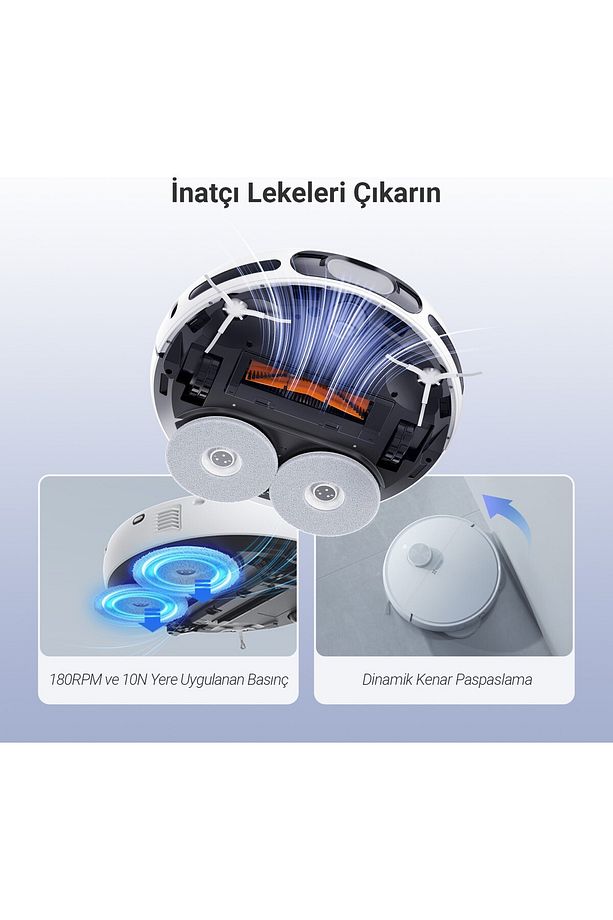 Ezvız RS20 Pro Robot Süpürge, Hepsi Bir Arada, 7200PA, Sıcak Su ile Paspas Yıkama, Sıcak Hava ile Pa - 3