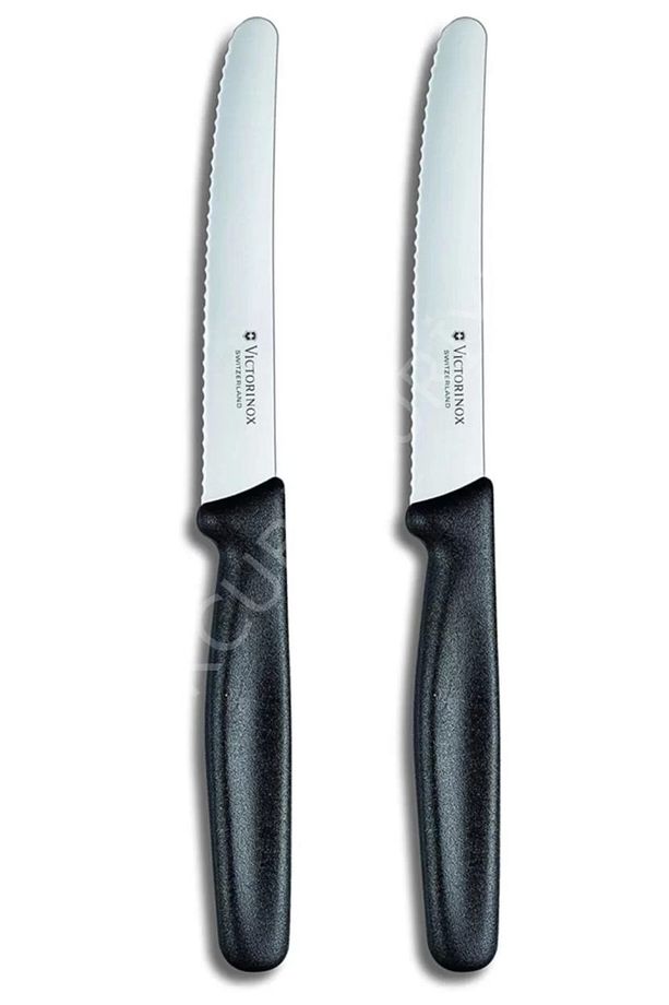 2 ad. 6.7833 11 cm. çelilk Tırtıklı Bıçak - 1