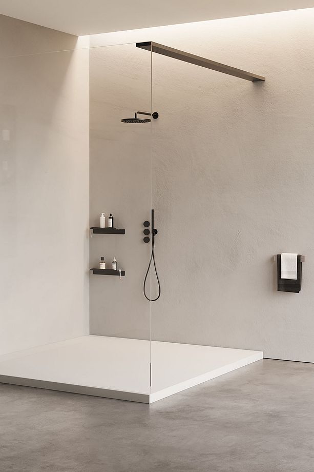 Paslanmaz Çelik Banyo Rafı 2 Adet Duş Askısı Yapışkanlı Şampuan Rafı Mat Siyah - 7