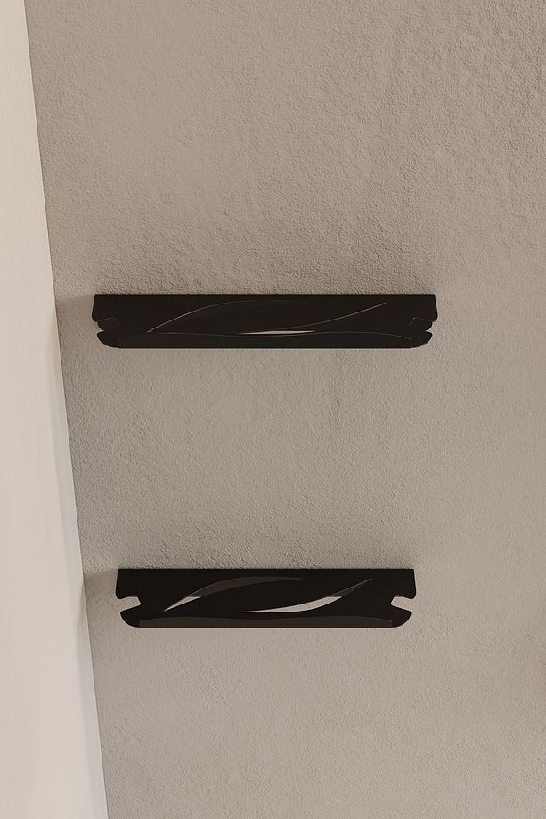 Paslanmaz Çelik Banyo Rafı 2 Adet Duş Askısı Yapışkanlı Şampuan Rafı Mat Siyah - 6