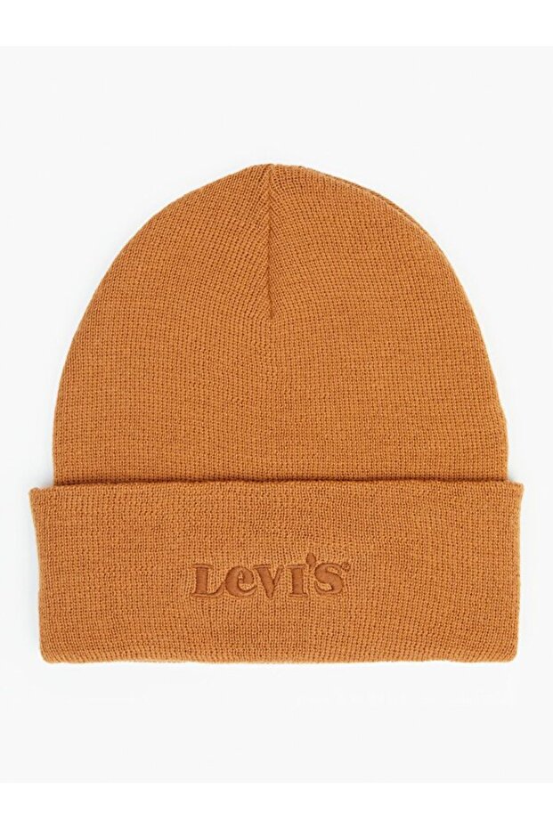 Unisex Taba Nakış Logolu Bere - 3802202840 - 1