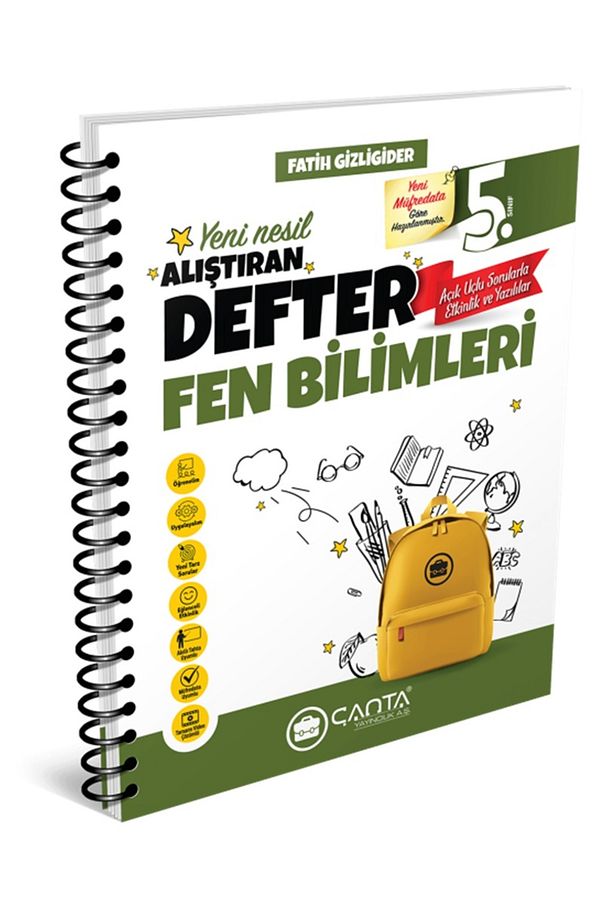 2024-2025 Müfredat 5.Sınıf Yeni Nesil Alıştıran Fen Bilimleri Defter Konu Anlatımlı Soru Bankası - 1