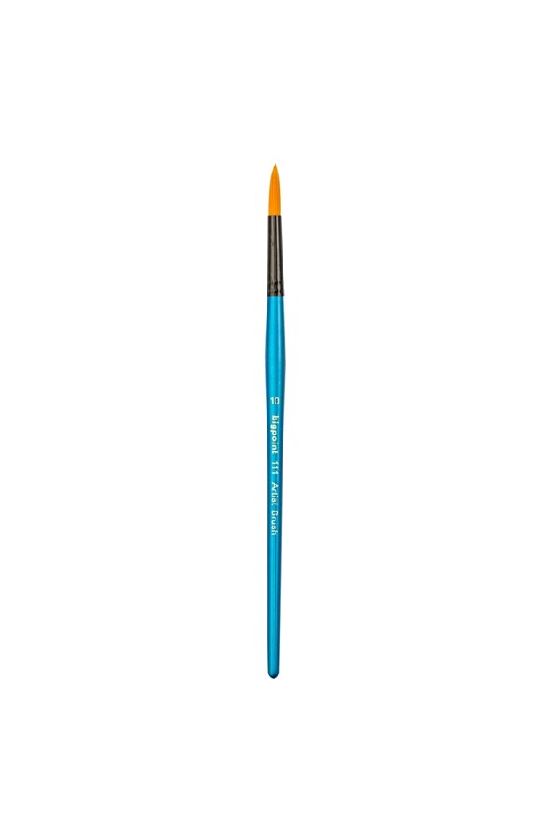 | 111 Series Round Brush, Golden Synthetic Bristle Water and Gouache Paint Brush, No: 10