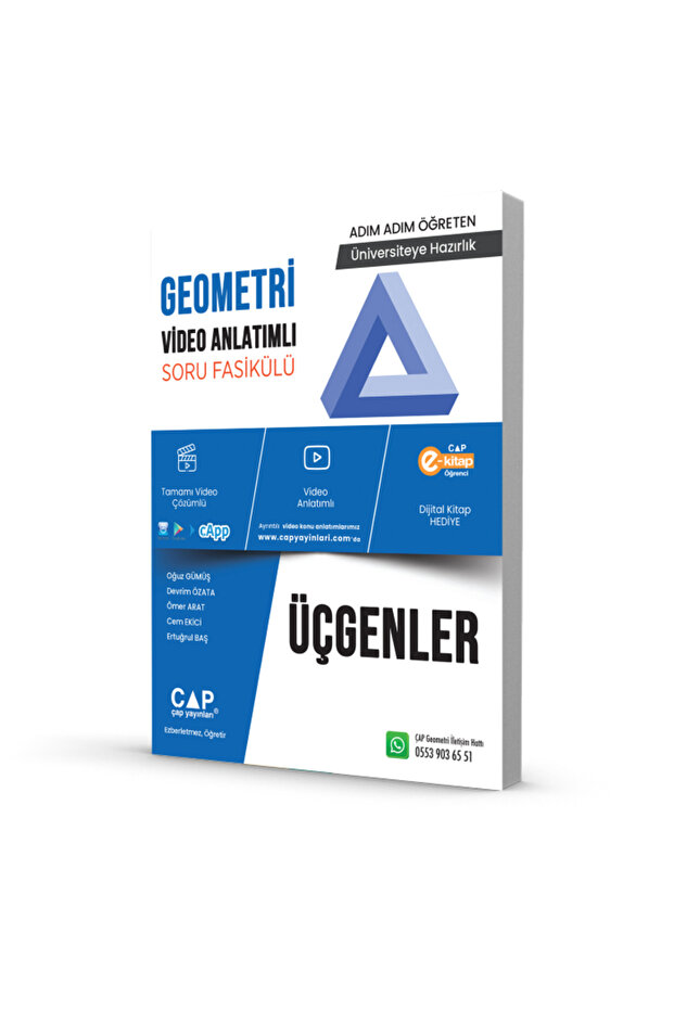 Çap Geometri Üçgenler Video Anlatımlı Soru Fasikül - 3