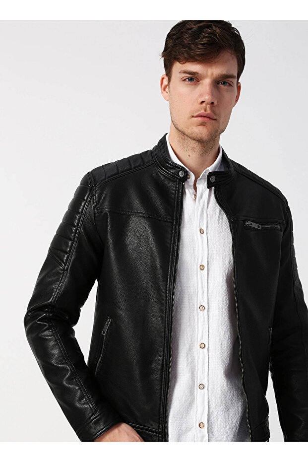 Jjerocky Jacket Noos معطف وسترة جلدية للرجال 12147218