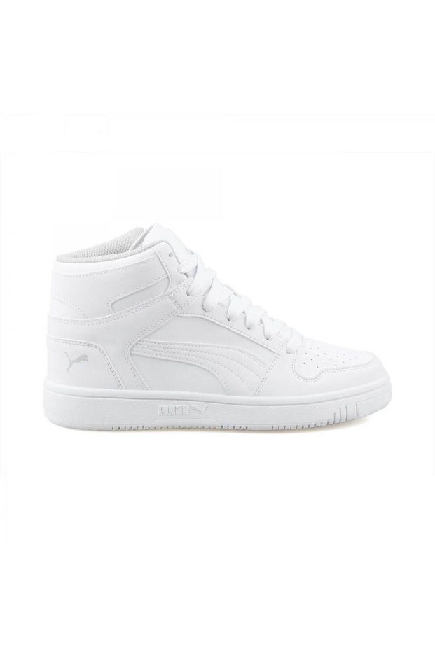 370486 02 Rebound Layup Sl Jr White-Grey Sports Shoes