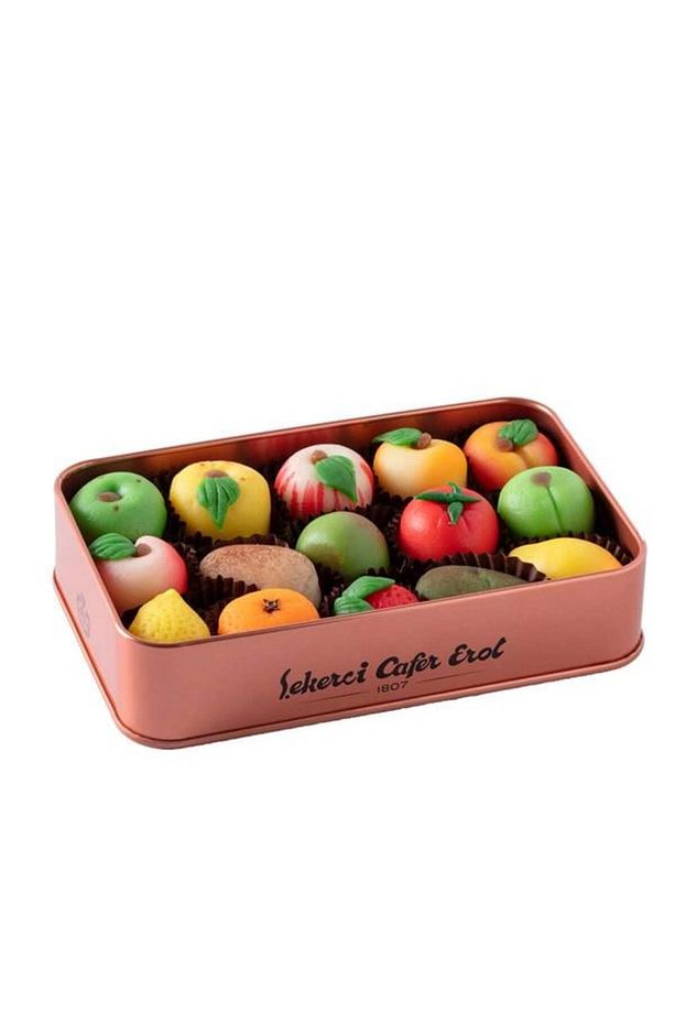 Marzipan Badem Ezmesi - Bronz Teneke Kutu 15 Adet - 1